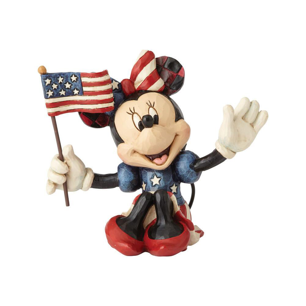 Disney's Mini Patriotic Minnie Figurine 4056744 by Jim Shore