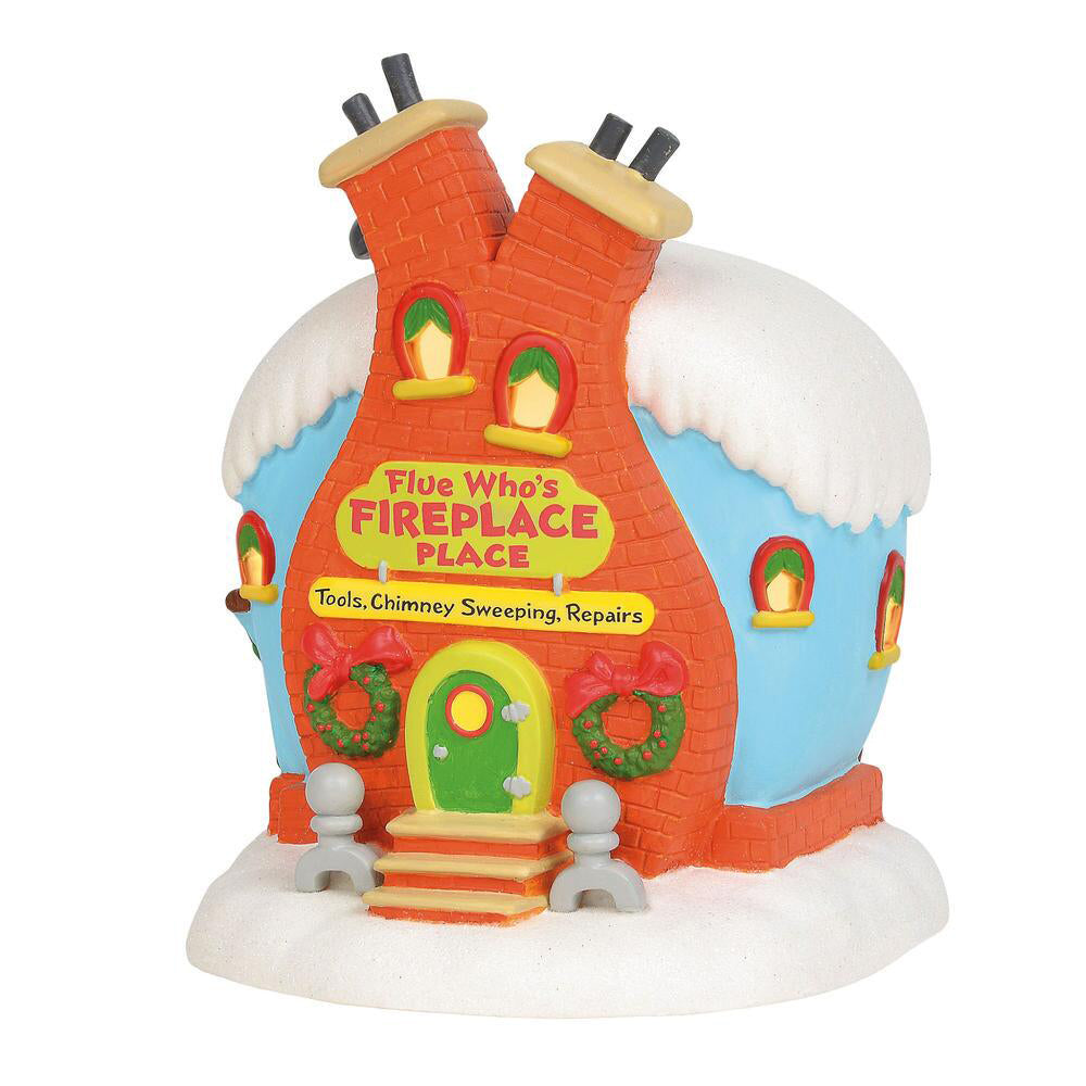 The Grinch Flue Who's Fireplace Place 6003319 by Department 56