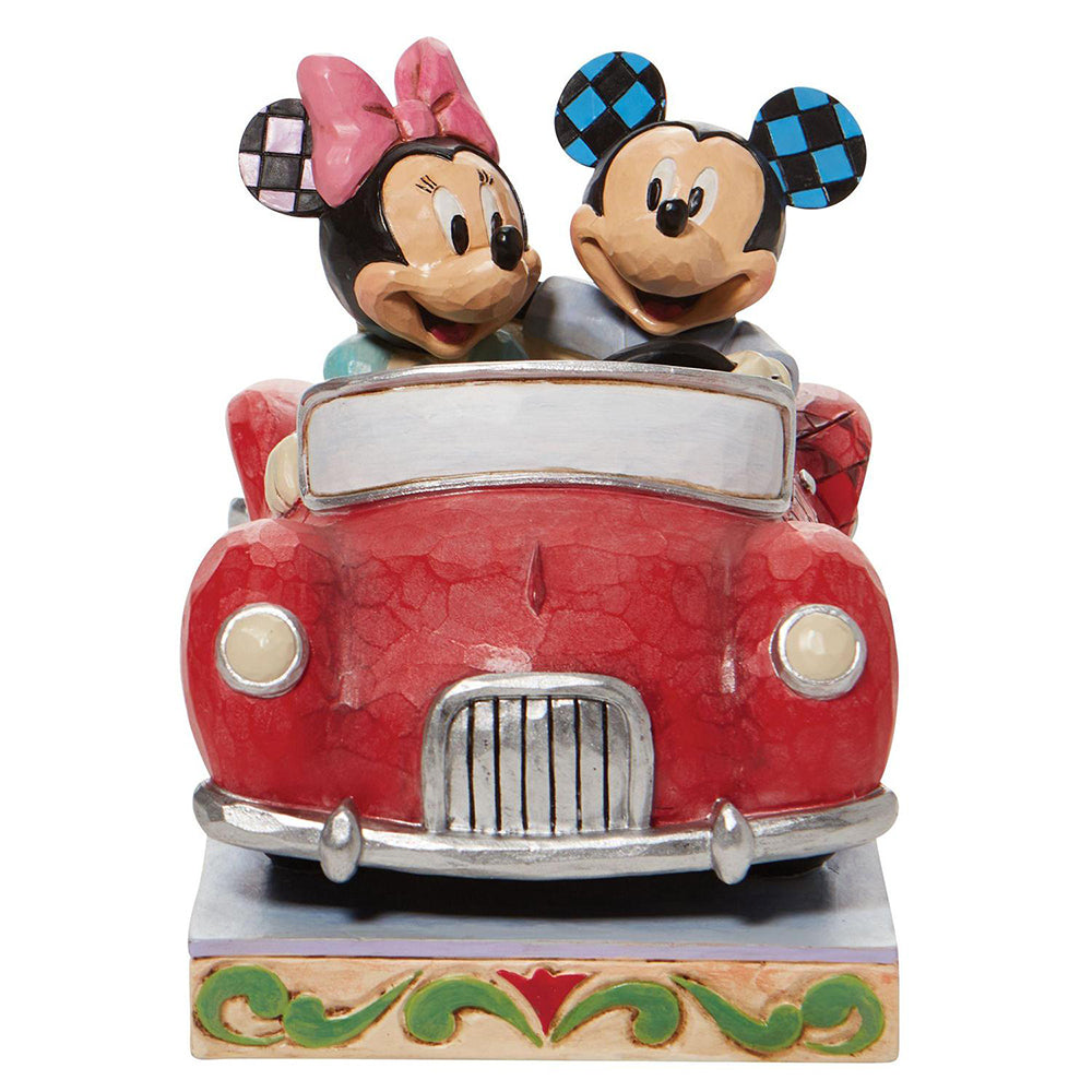 Jim Shore Disney's Minnie and Mickey in Car Figurine 6010110