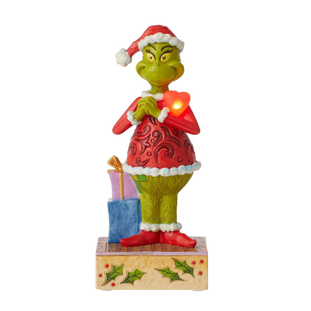 Jim Shore Grinch with Large Red Heart Figurine 6010782