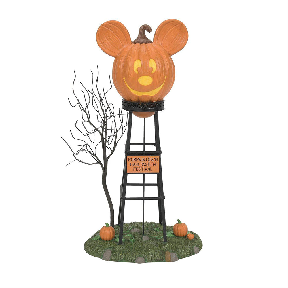 Disney's Pumpkintown Water Tower Figurine 6012312 by Department 56