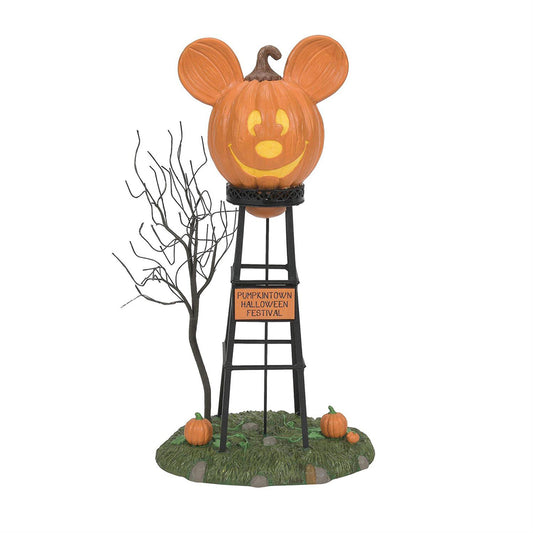 Disney's Pumpkintown Water Tower Figurine 6012312 by Department 56