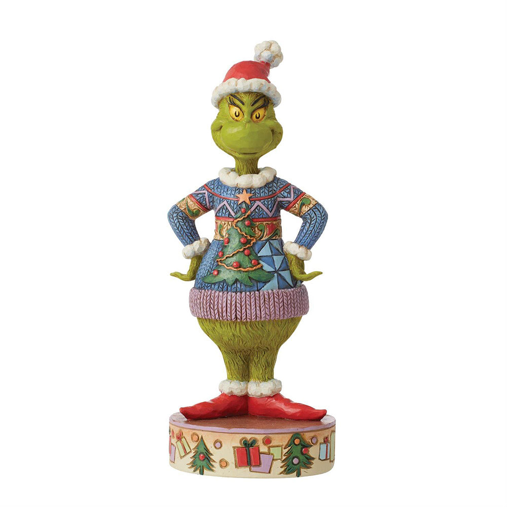 Jim Shore Grinch Wearing Ugly Sweater Figurine 6012700