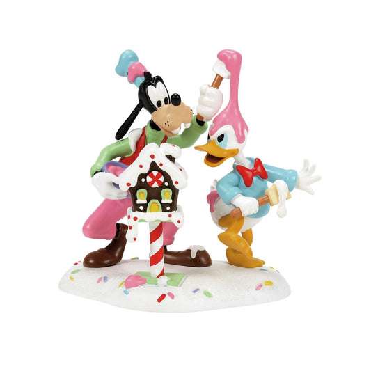 Department 56 Disney's Goofy and Donald Make A Mess Figurine 6013665