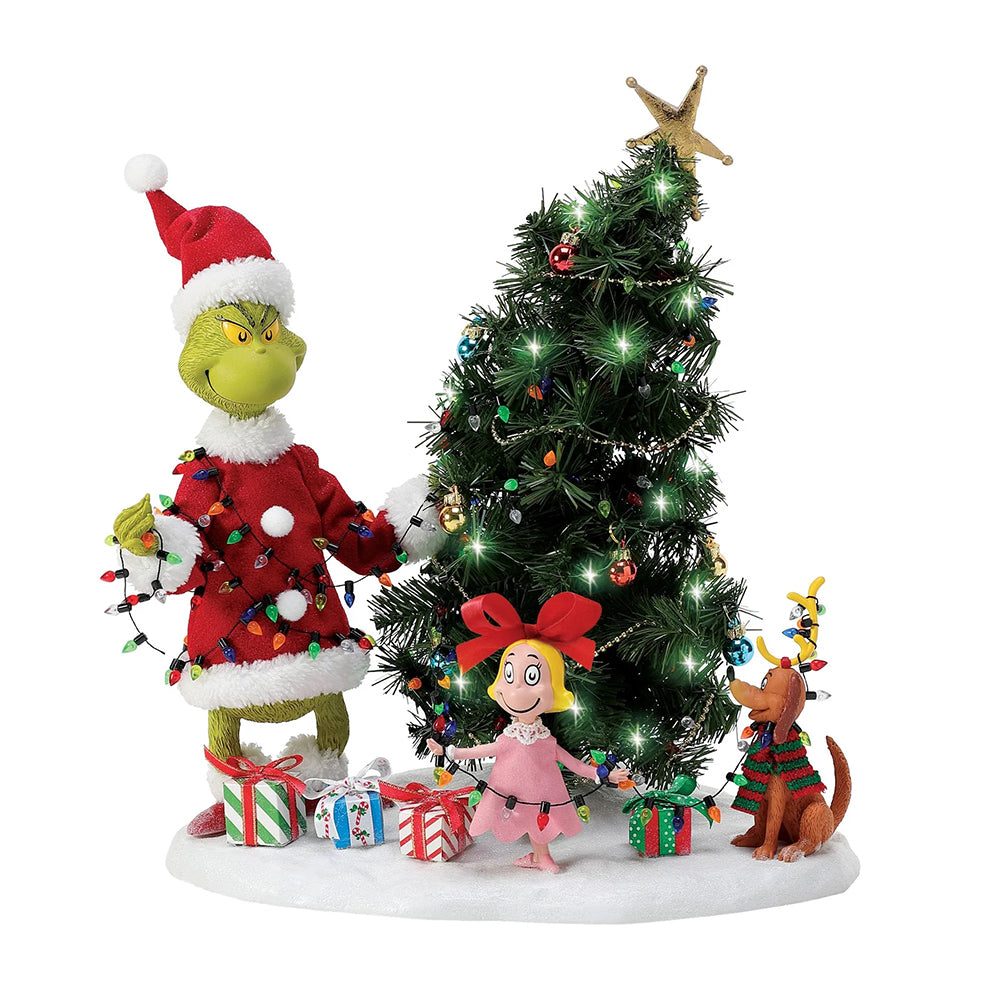 Grinch Who-Ville Tree Trimming Party Figurine 6013933 by Department 56