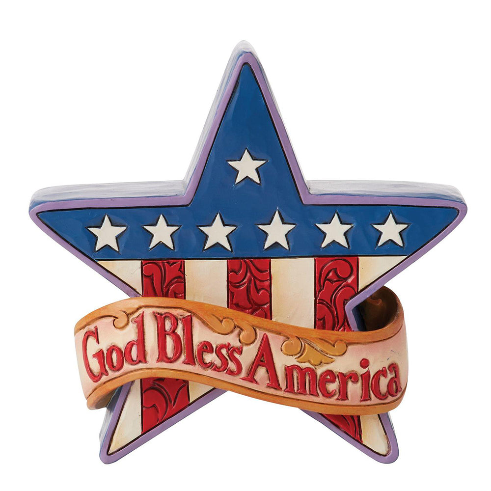 Jim Shore Mini Patriotic Star Figurine 6014414