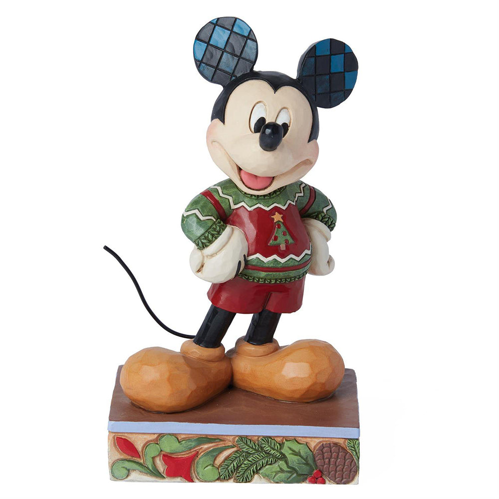 Jim Shore Disney's Mickey Christmas Sweater Figurine 6015002