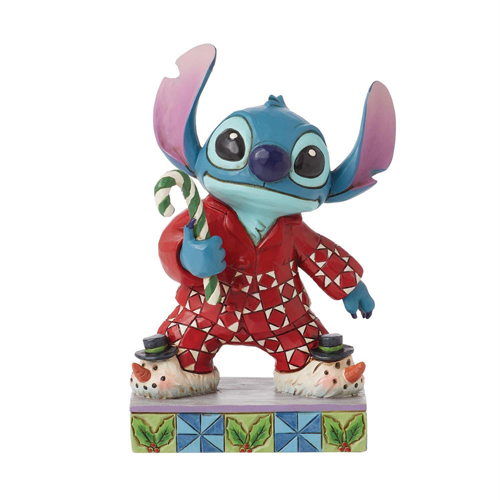 Jim Shore Disney's Stitch in Christmas Pajamas Figurine 6015008