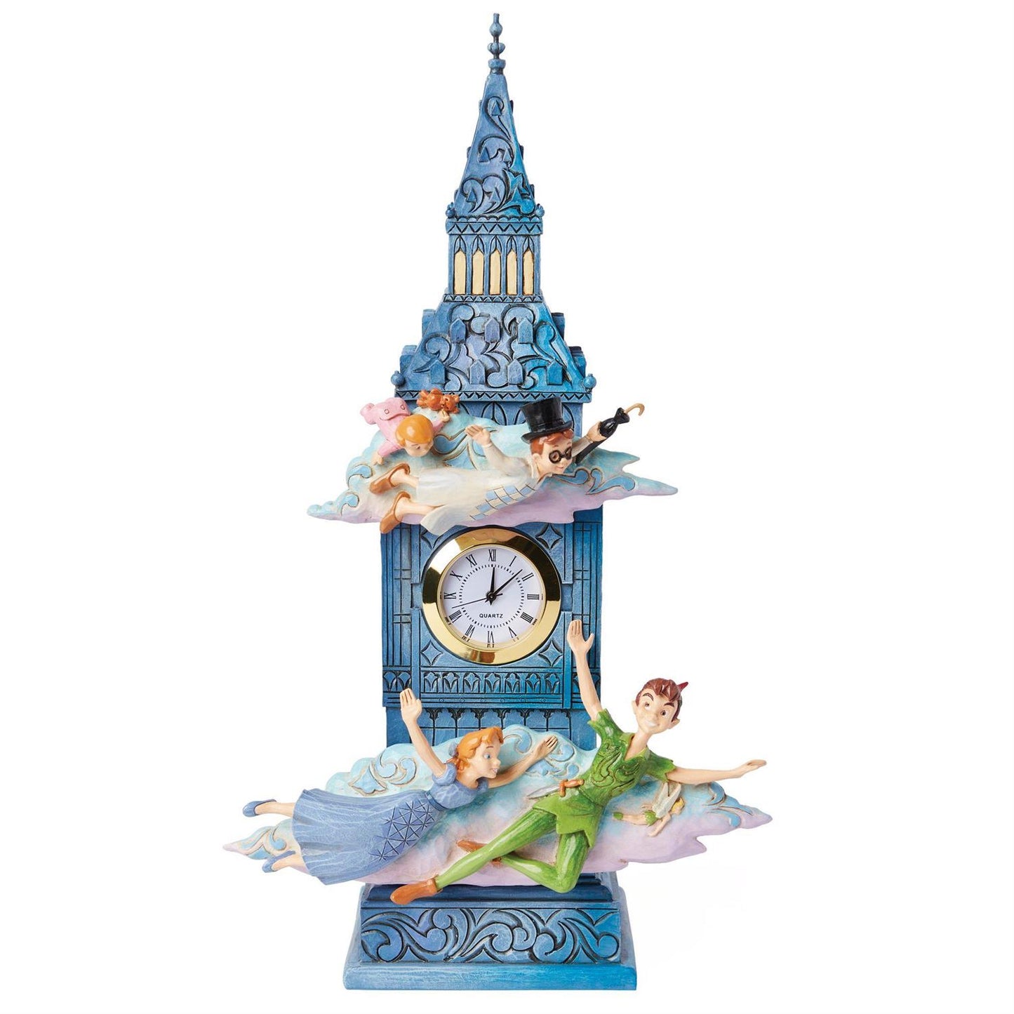 Jim Shore Disney's Peter Pan Clock Figurine 6015025