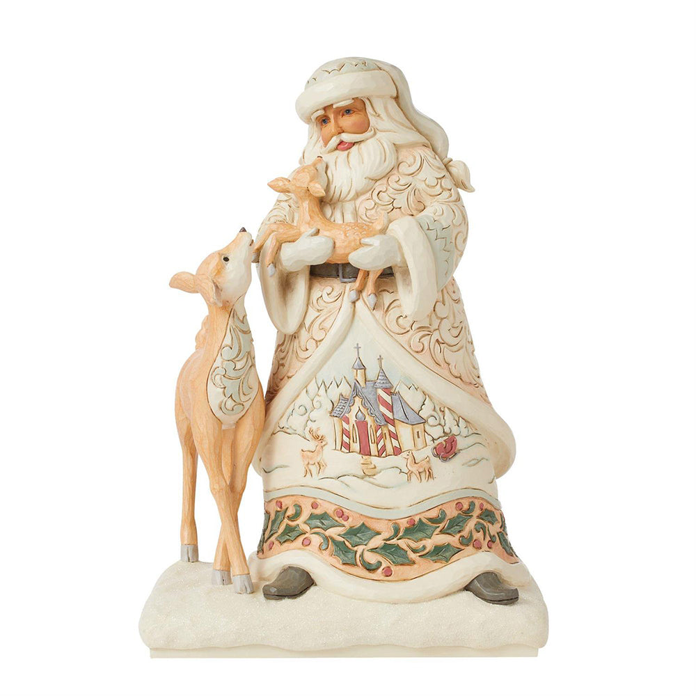 Jim Shore Santa Holding Fawn Figurine 6015152