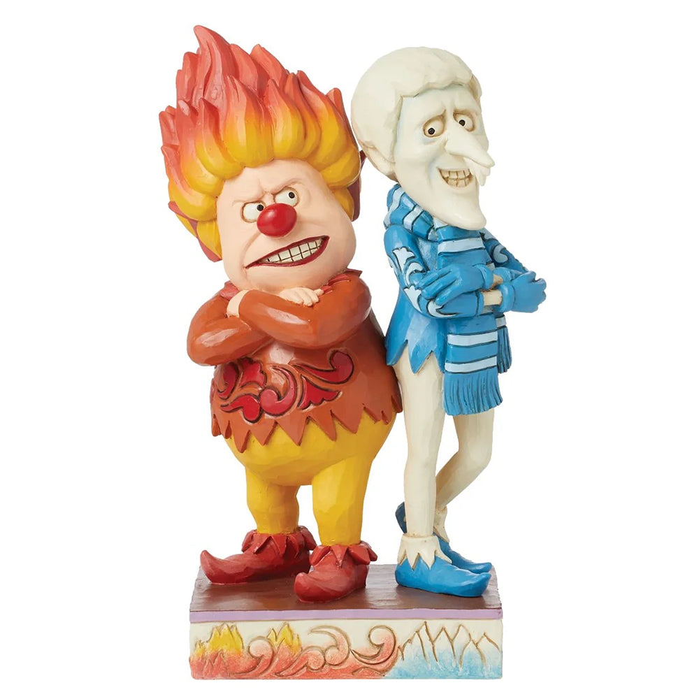 Jim Shore Heat & Snow Miser Back-to-Back Figurine 6015730