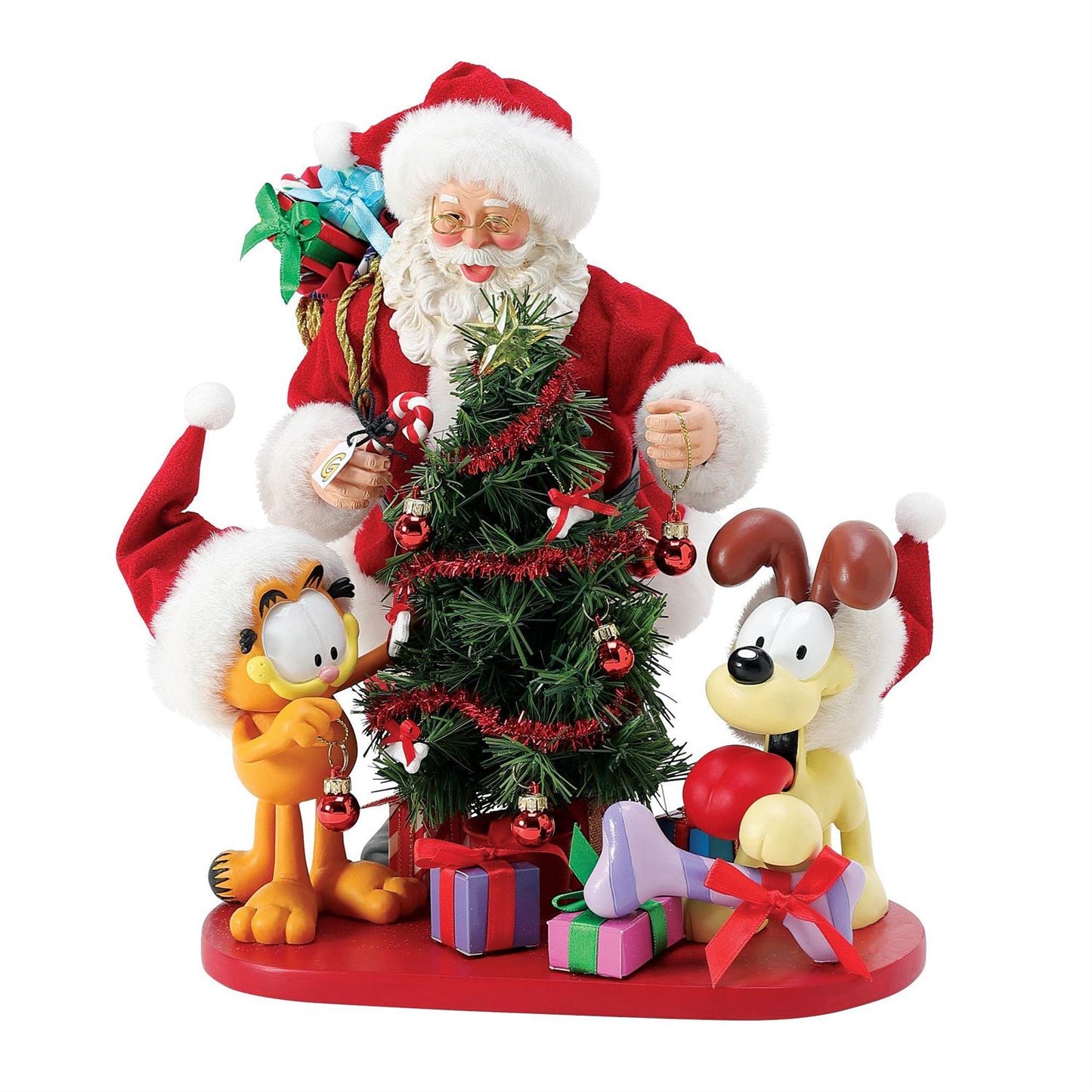 Department 56 Santa and Garfield 'Tis the Season Figurine 6016609