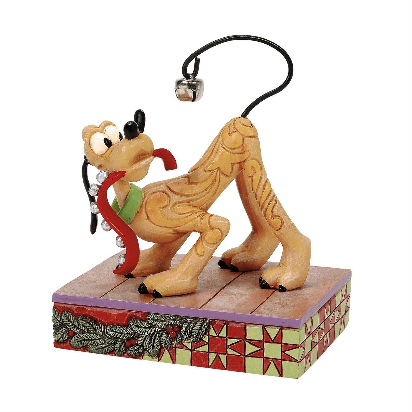 Jim Shore Disney's Pluto Christmas Bell on Tail Figurine 6016885