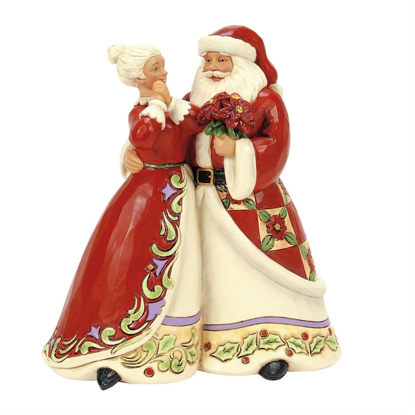 Jim Shore Santa and Mrs Claus Figurine 6017007