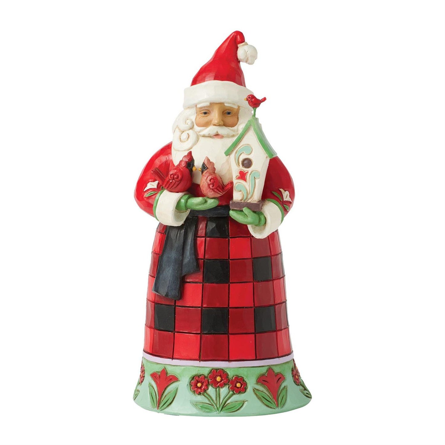 Jim Shore Highland Glen Santa Cardinals Figurine 6017024