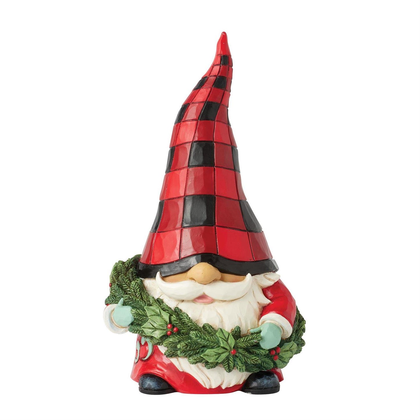 Jim Shore Highland Glen Gnome Wreath Figurine 6017026