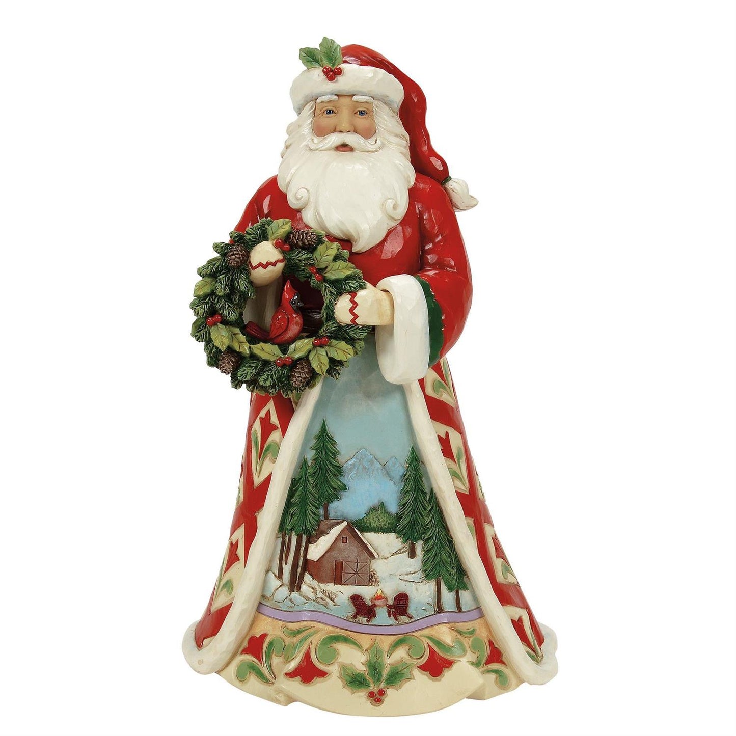 Jim Shore Christmas at the Lodge Santa Figurine 6017032