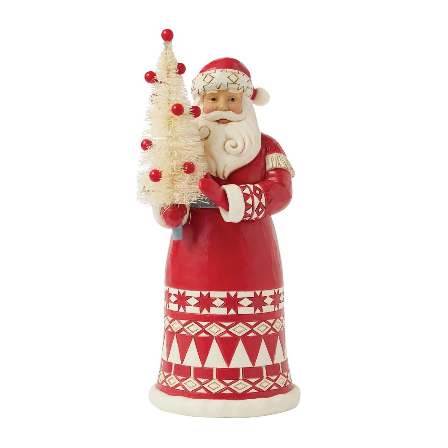 Jim Shore Nordic Noel Santa Sisal Tree Figurine 6017043