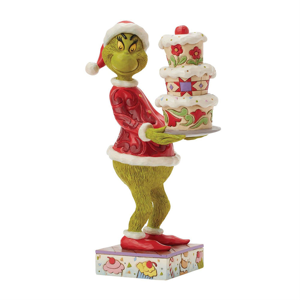 Jim Shore Grinch with Grinchy Cake Figurine 6017069