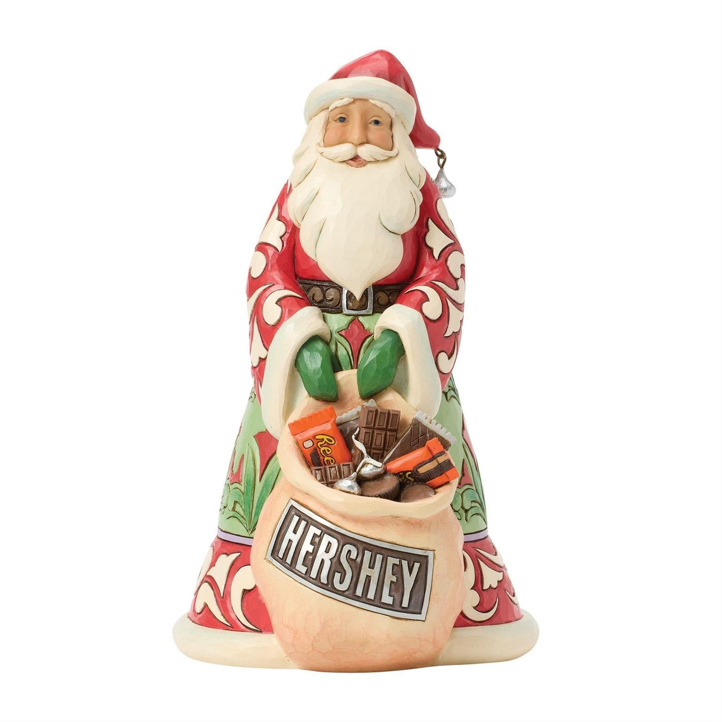 Jim Shore Hershey Santa with Bag of Candy Figurine 6017221