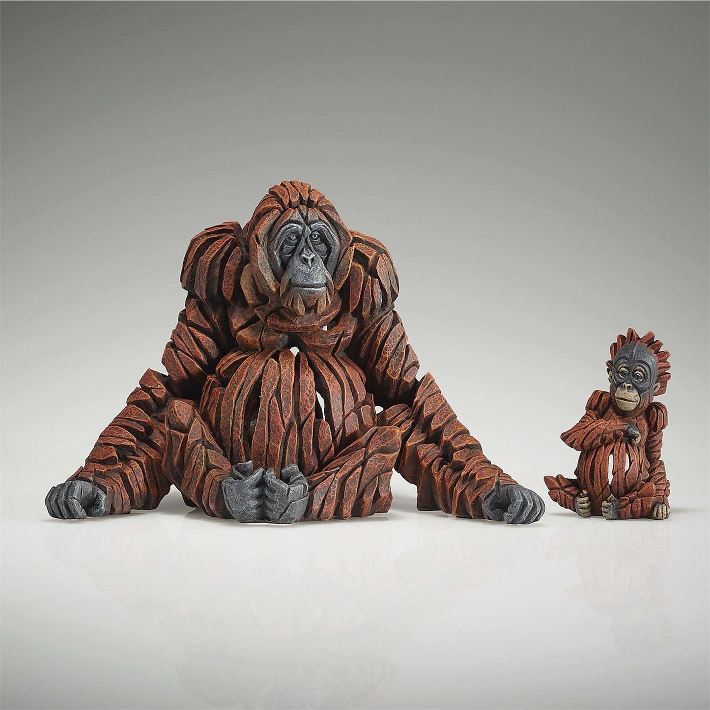Edge Miniature Orangutan, set of 2 Sculptures 6017688