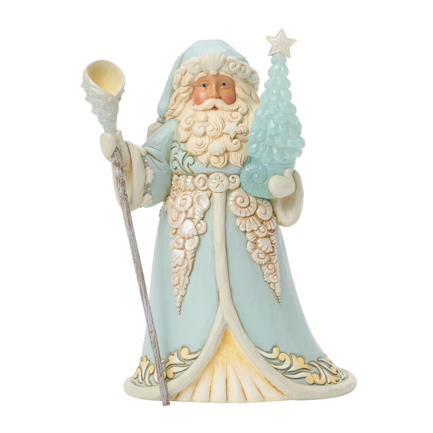 Jim Shore Santa with Sea Glass Tree Figurine 6017772