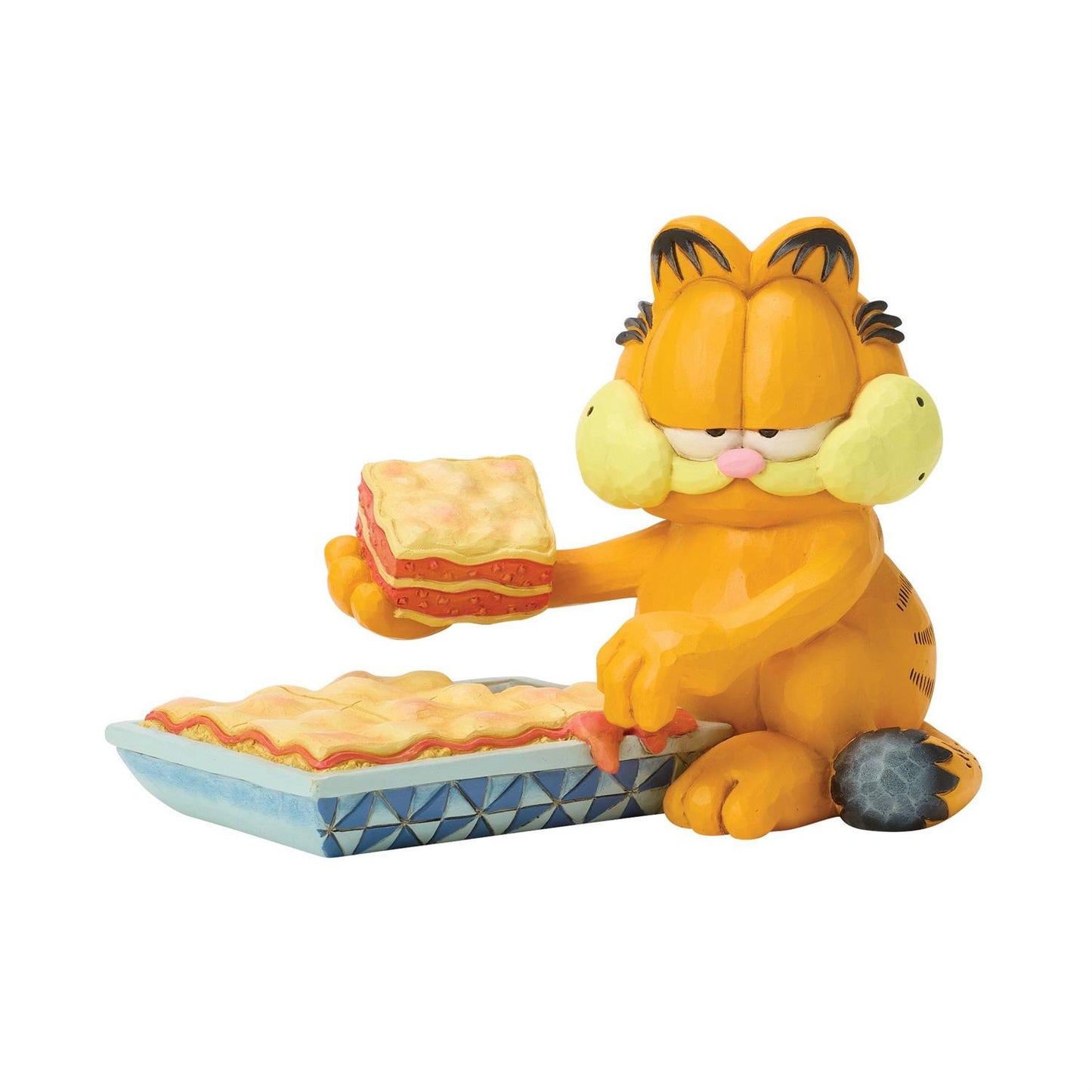 Jim Shore Garfield with Piece of Lasagna Figurine 6017905