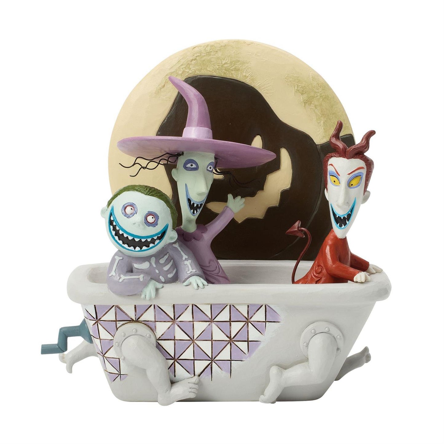 The Nightmare Before Christmas Lock, Shock and Barrel in Tub Figurine 6017935 by Jim Shore