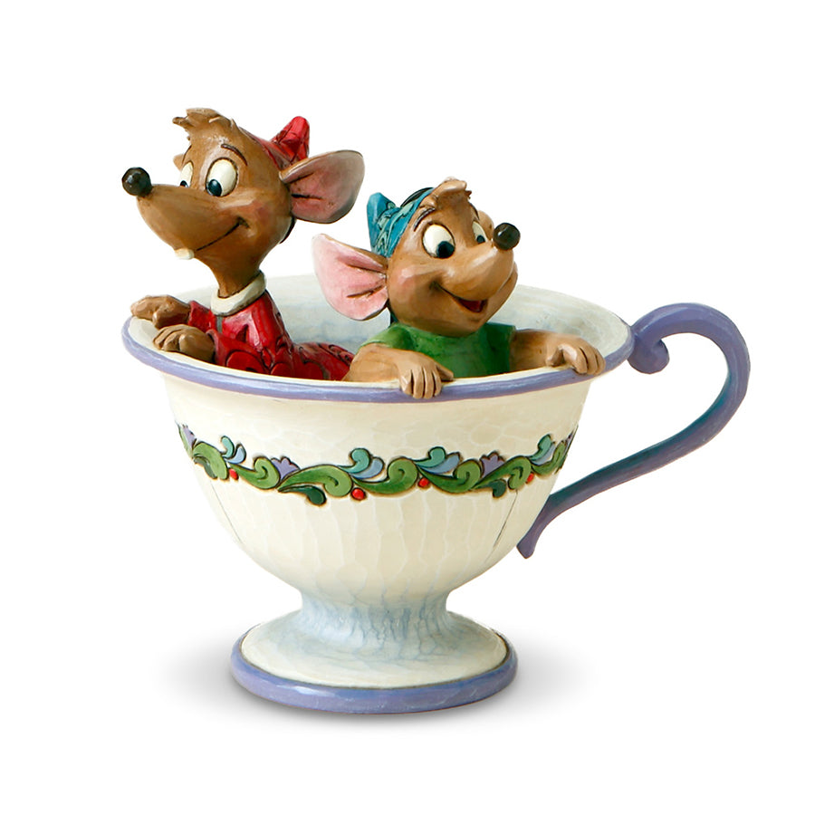 Disney's Cinderella Jaq and Gus in Tea Cup Figurine Jim Shore 4016557 ...