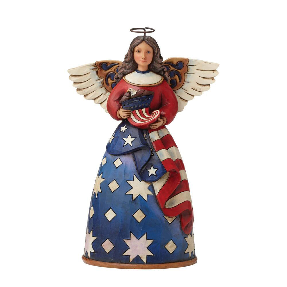 Patriotic Angel in Flag Dress Figurine 4044664 by Jim Shore