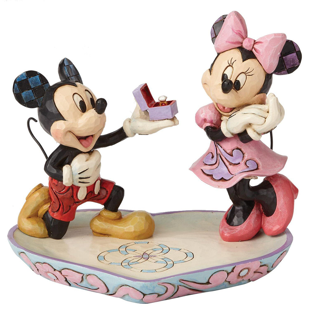 Disney's Mickey & Minnie Ring Dish Figurine 4055436 by Jim Shore