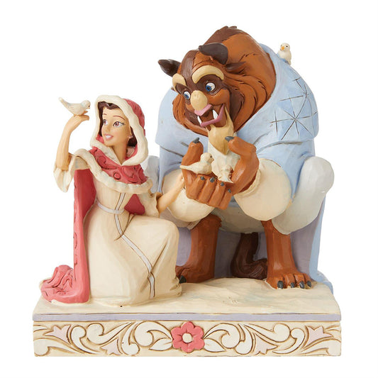 Disney's Belle and Beast White Woodland Figurine 4062247 by Jim Shore