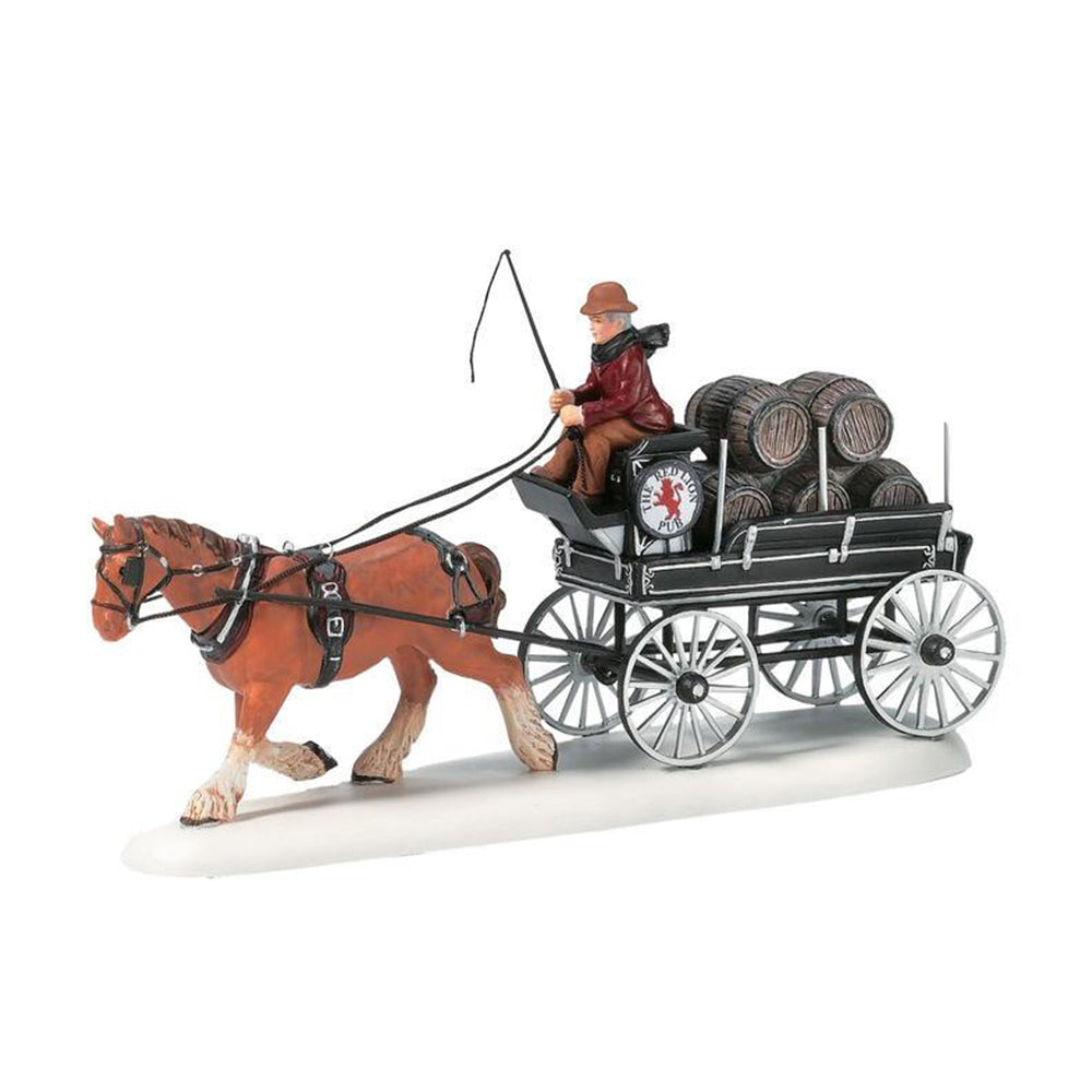 Red Lion Pub Beer Wagon Figurine 56.58421 by Department 56