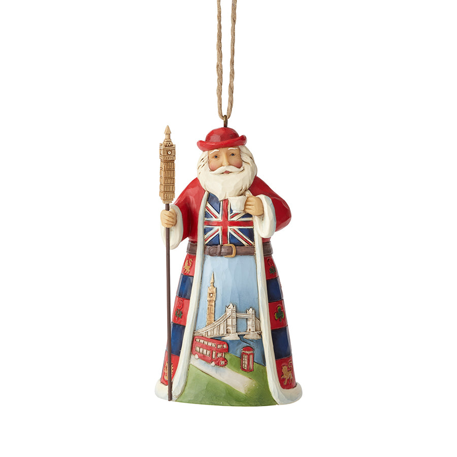 Jim Shore British Santa Ornament 6001509
