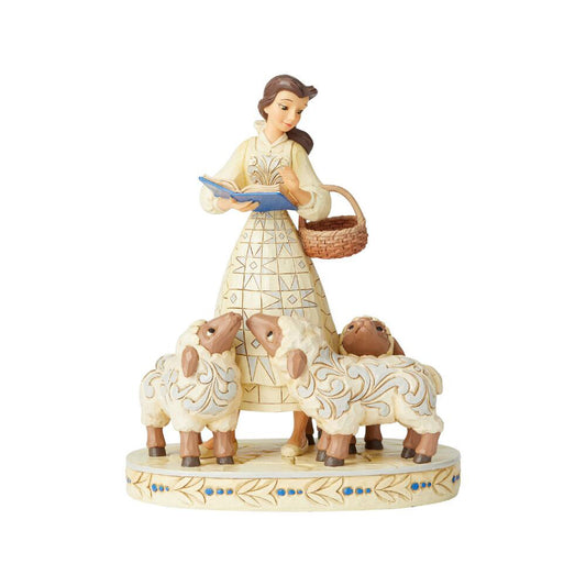 Disney's Belle White Woodland Figurine 6002338 by Jim Shore