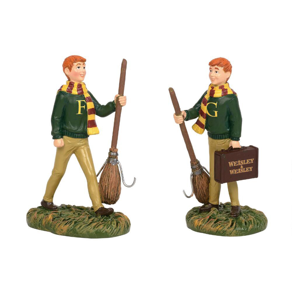 Harry Potter Fred and George Weasley Figurines 6003332 by Department 56