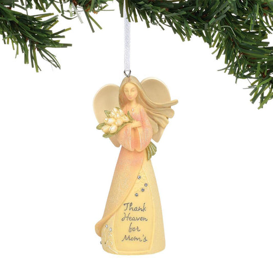 Mom Angel Ornament 6004095 by Enesco's Foundations