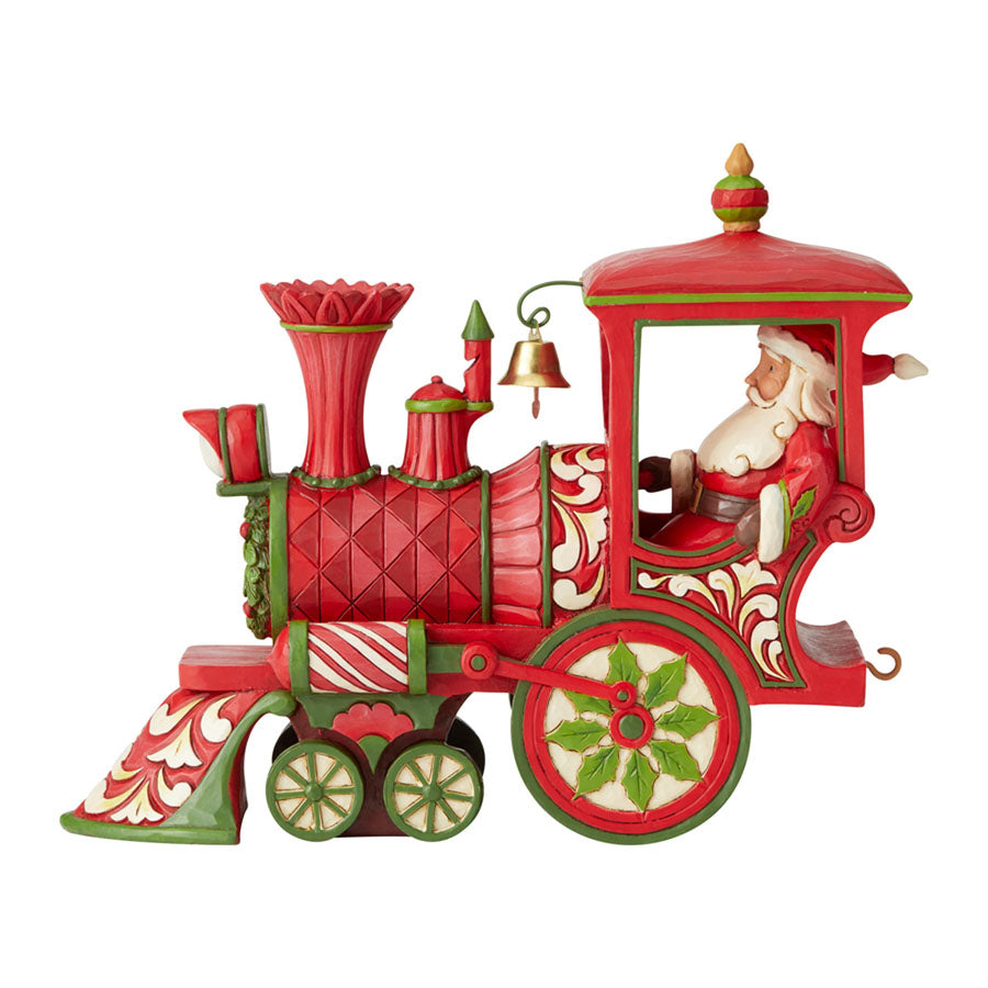 Christmas Train Engine Santa Figurine 6005691 by Jim Shore