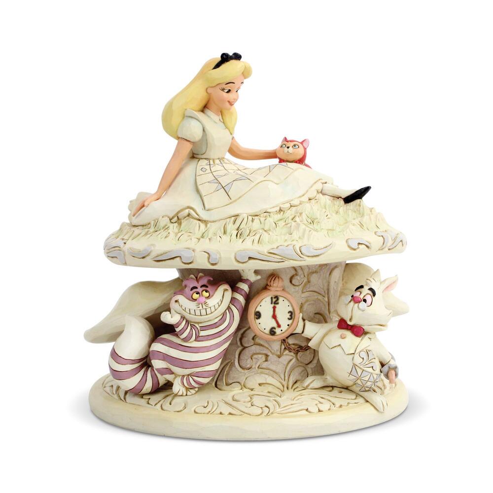 Disney's White Woodland Alice Wonderland Figurine 6005957 by Jim Shore