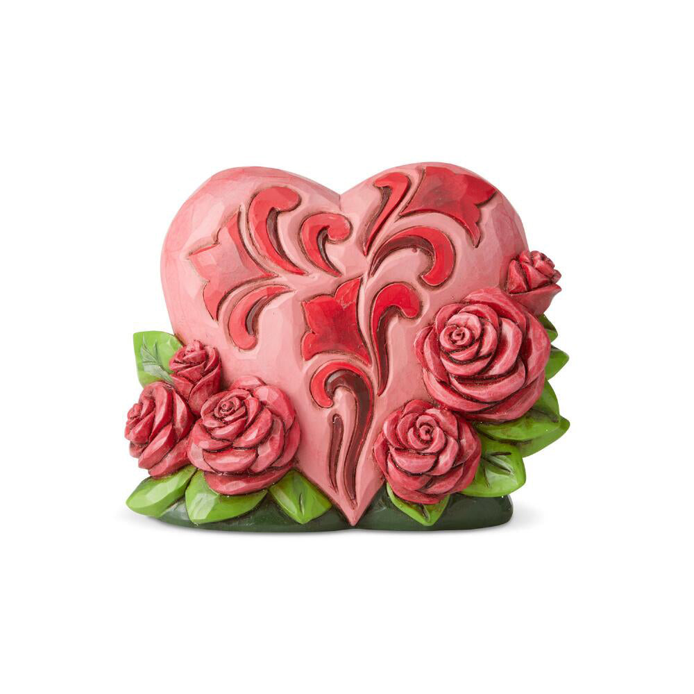 Mini Heart with Roses Figurine 6006226 by Jim Shore