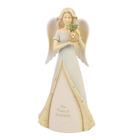 Heart of Hospitality Angel Figurine 6006497 by Enesco's Foundations