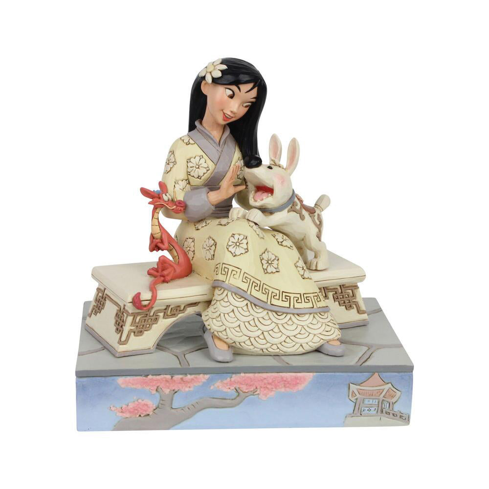 Disney's White Woodland Mulan Figurine 6007061 by Jim Shore