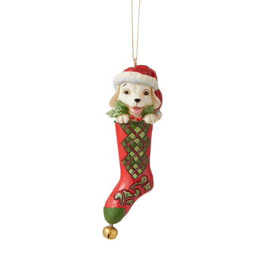 Dog in Stocking Ornament 6007450 by Jim Shore