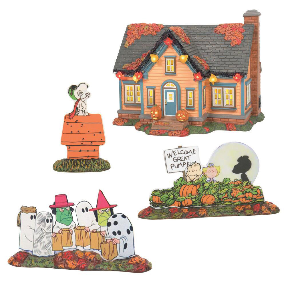 Peanuts Trick or Treat Lane 6007640 by Department 56