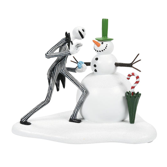 Disney's The Nightmare Before Christmas Jack Sees His First Snowman Figurine 6007742