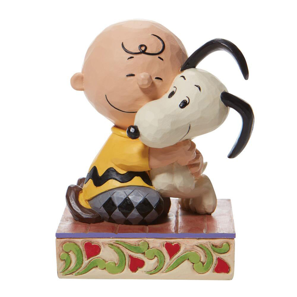 Peanuts Charlie Brown Snoopy Hugging Figurine 6007936 by Jim Shore