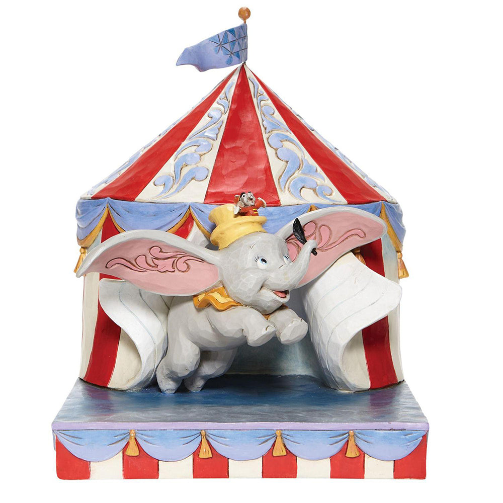 Disney's Dumbo Flying out of Tent Scene Figurine 6008064 by Jim Shore