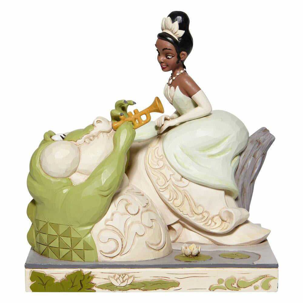 Disney's The Princess and the Frog White Woodland Tiana with Louie Figurine 6008065 by Jim Shore