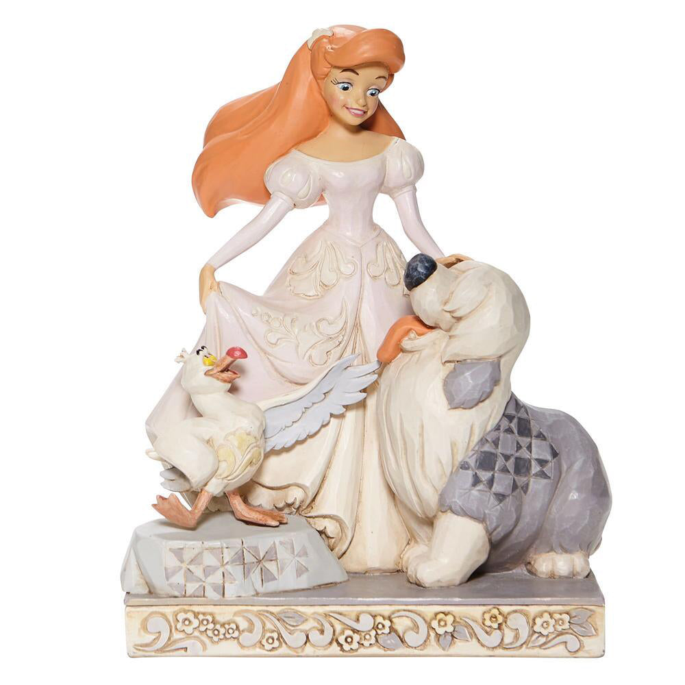 Disney's White Woodland Ariel Figurine 6008066 by Jim Shore