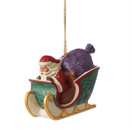 Twas the Night Santa in Sleigh Ornament 6008308 by Jim Shore